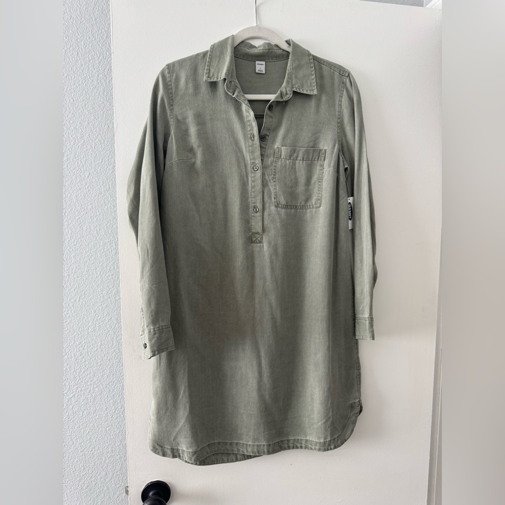 NWT Old Navy Tencel Shirt Dress